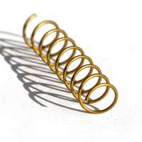 16 MM 48 Loops White Office And School Supplies PET Coated Coil Spring Metal Spirals For Binding Book